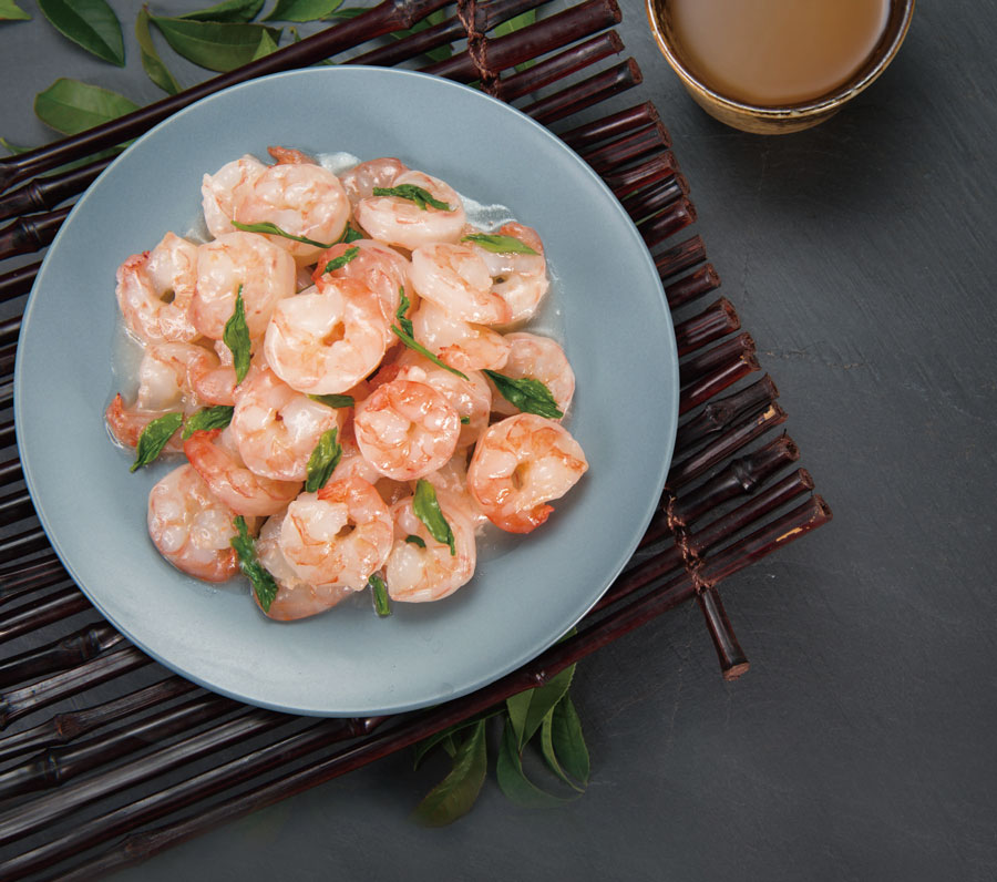 Prawn with Longjing Tea