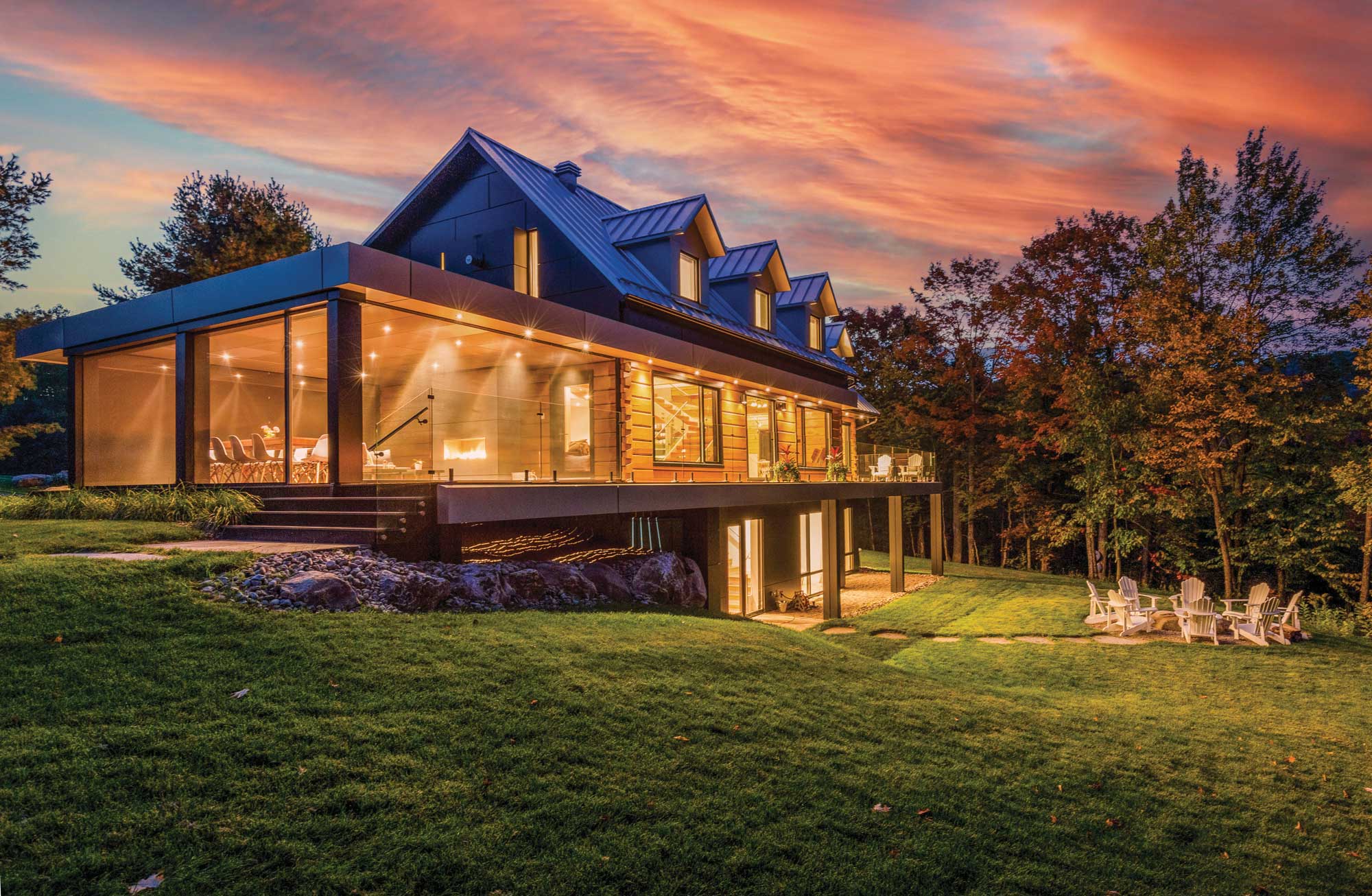 Renew cottage, located on Robinson Lake, near Huntsville, Muskoka.