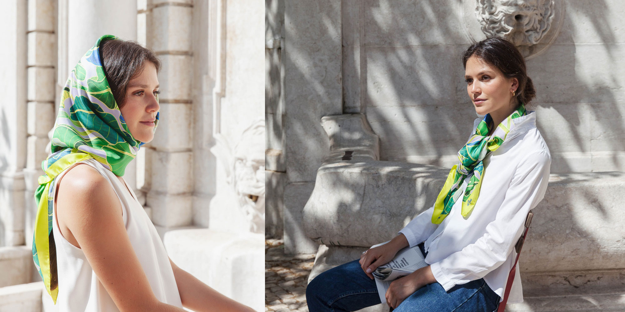 square silk scarf