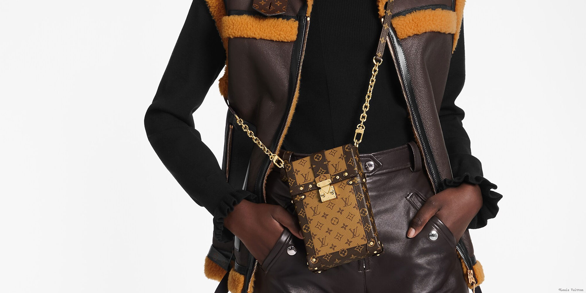 leather suitcase